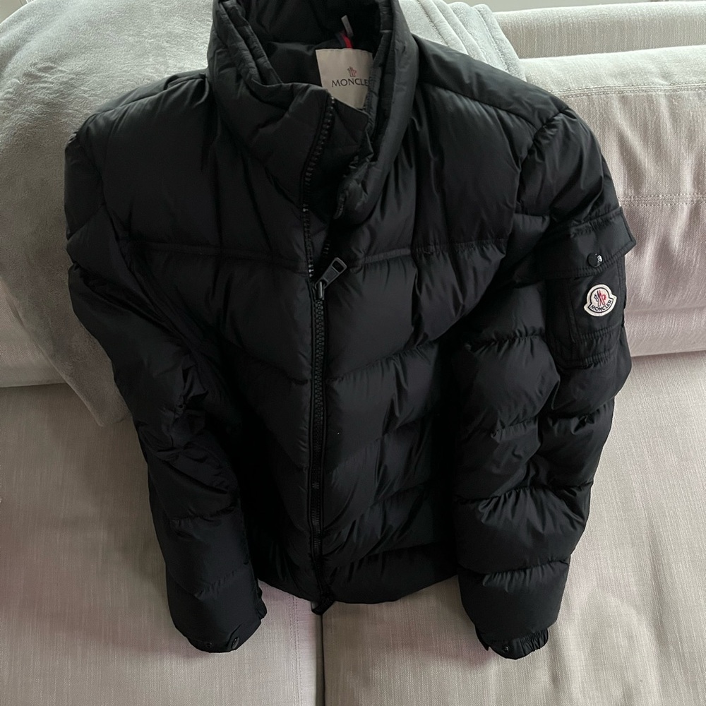 Moncler Quilted Black Down Jacket